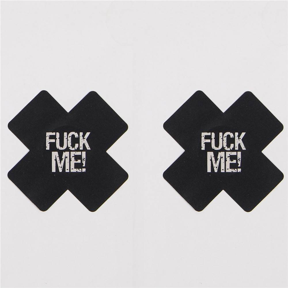 Oh Yeah - Copricapezzoli Adesivi "Fuck Me!" - Fluorescenti
