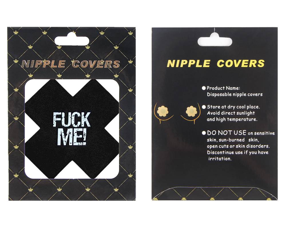 Oh Yeah - Copricapezzoli Adesivi "Fuck Me!" - Fluorescenti