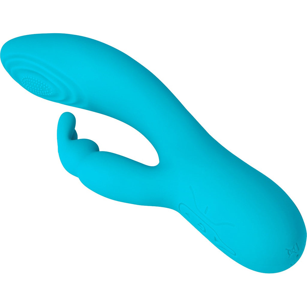 BLUE RECHARGEABLE TAPPING VIBRATOR V9