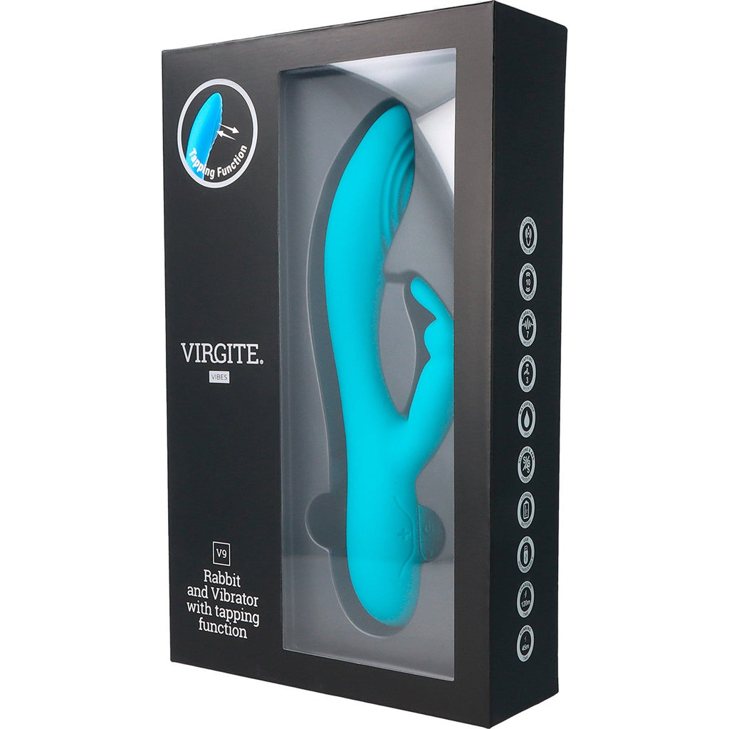 BLUE RECHARGEABLE TAPPING VIBRATOR V9