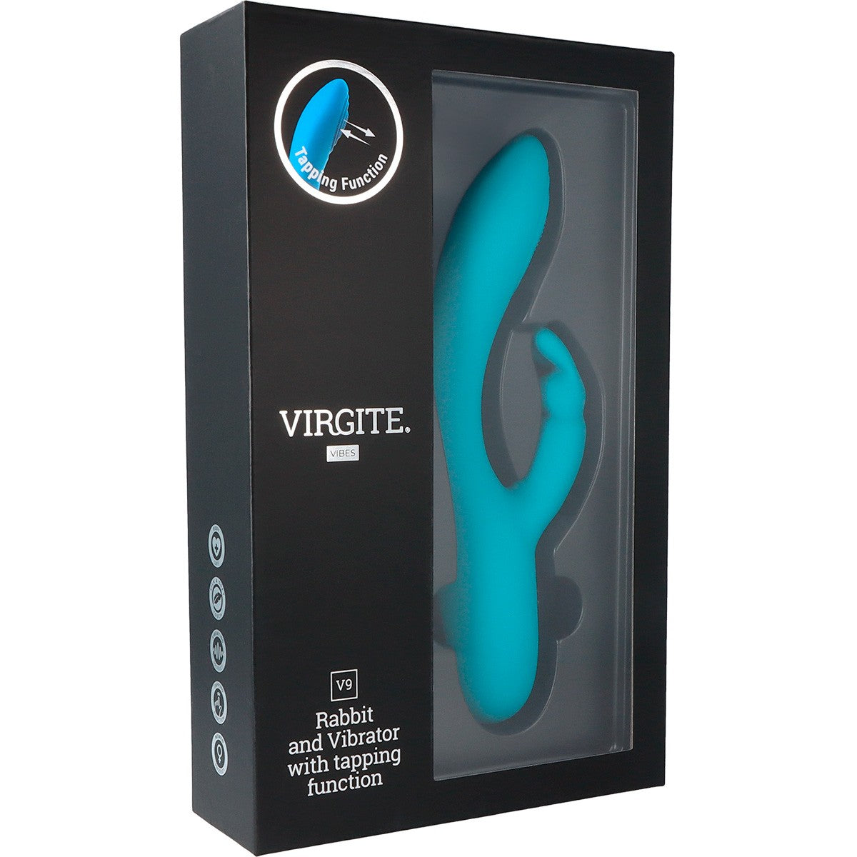 BLUE RECHARGEABLE TAPPING VIBRATOR V9