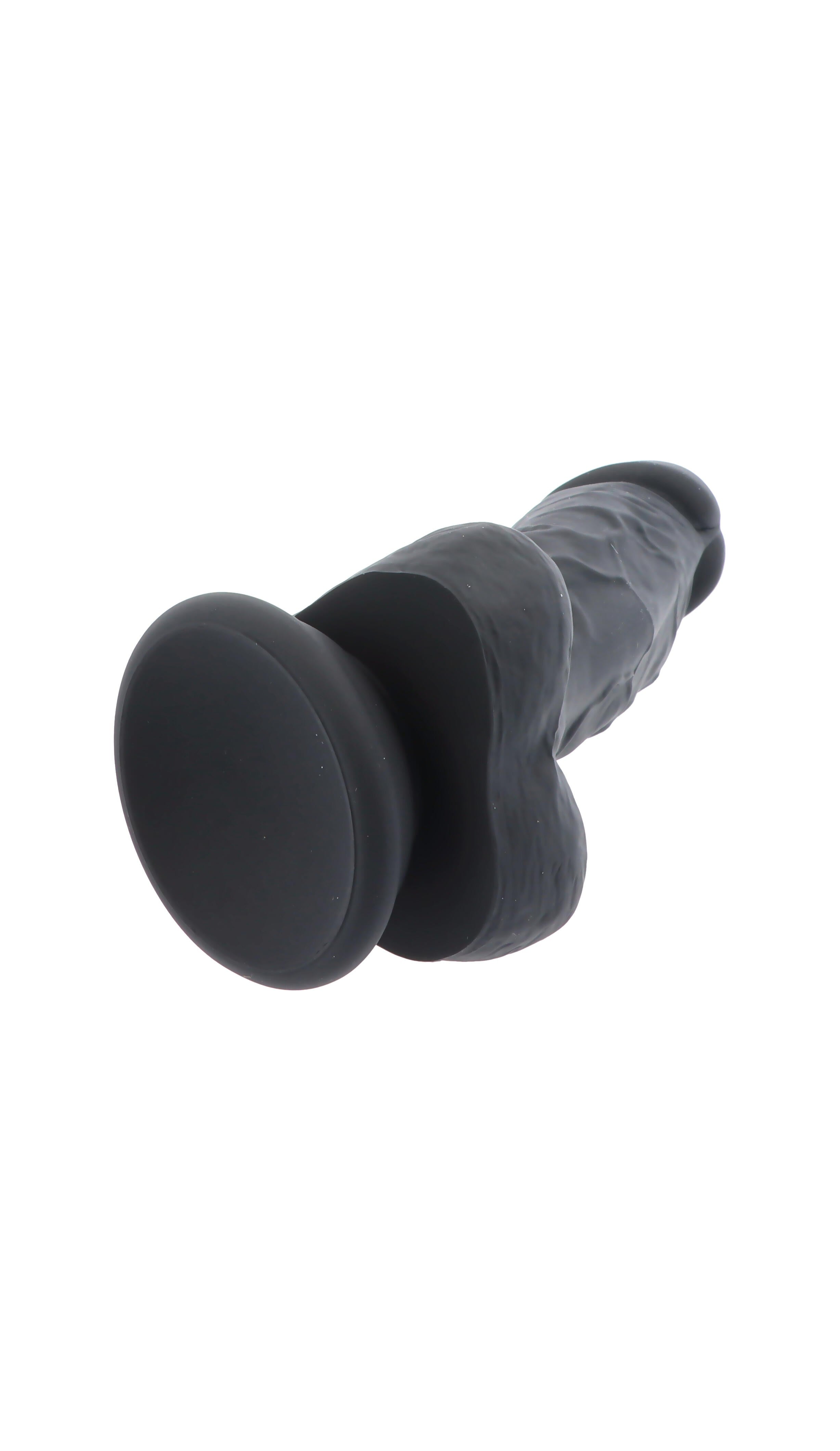 DUAL LAYER REALISTIC 18.5CM WITH BALLS R33 BLACK