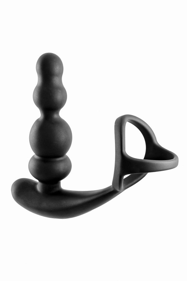 Blue Junker - Rotating Prostate Massager with Double Cockring