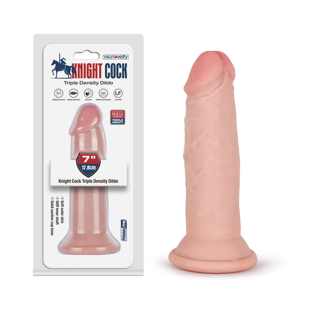 VSC Novelty - Dildo a tripla densità Knight Cock 3D - 17,78 cm