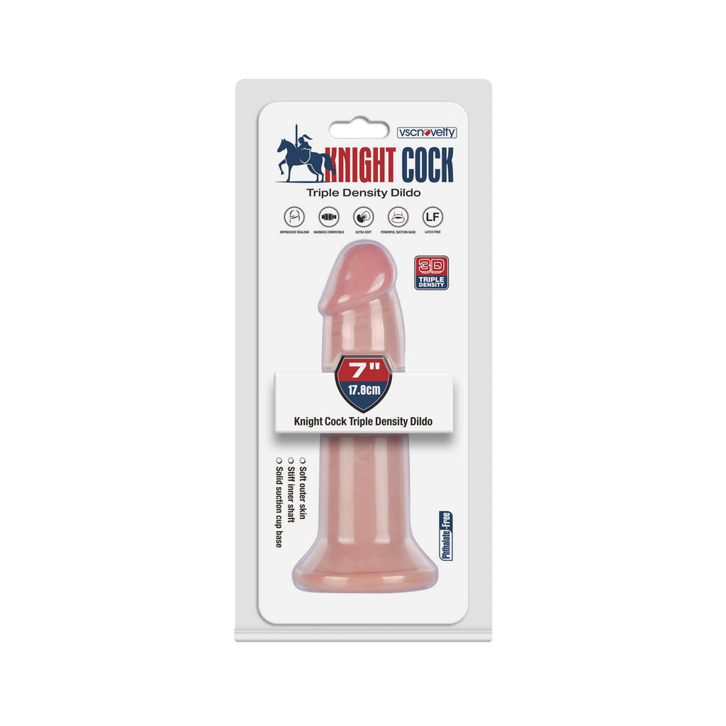 VSC Novelty - Dildo a tripla densità Knight Cock 3D - 17,78 cm