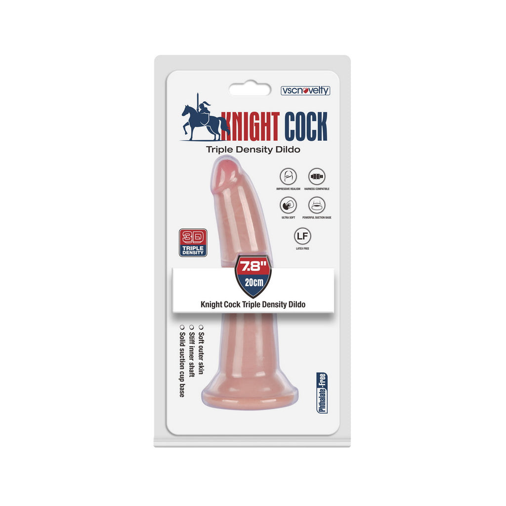 VSC Novelty - Dildo a tripla densità Knight Cock 3D - 19,8 cm