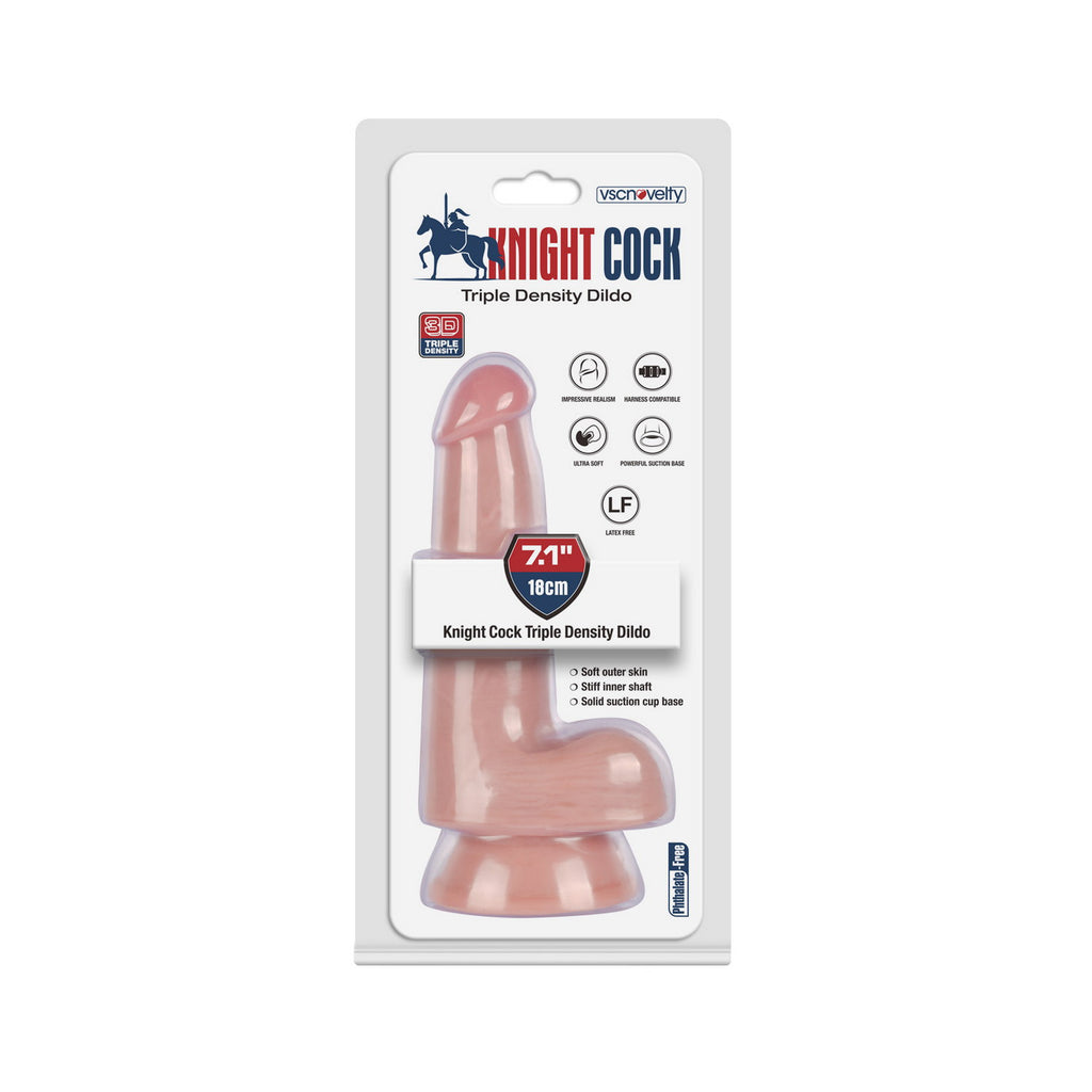VSC Novelty - Dildo a tripla densità Knight Cock 3D - 18 cm