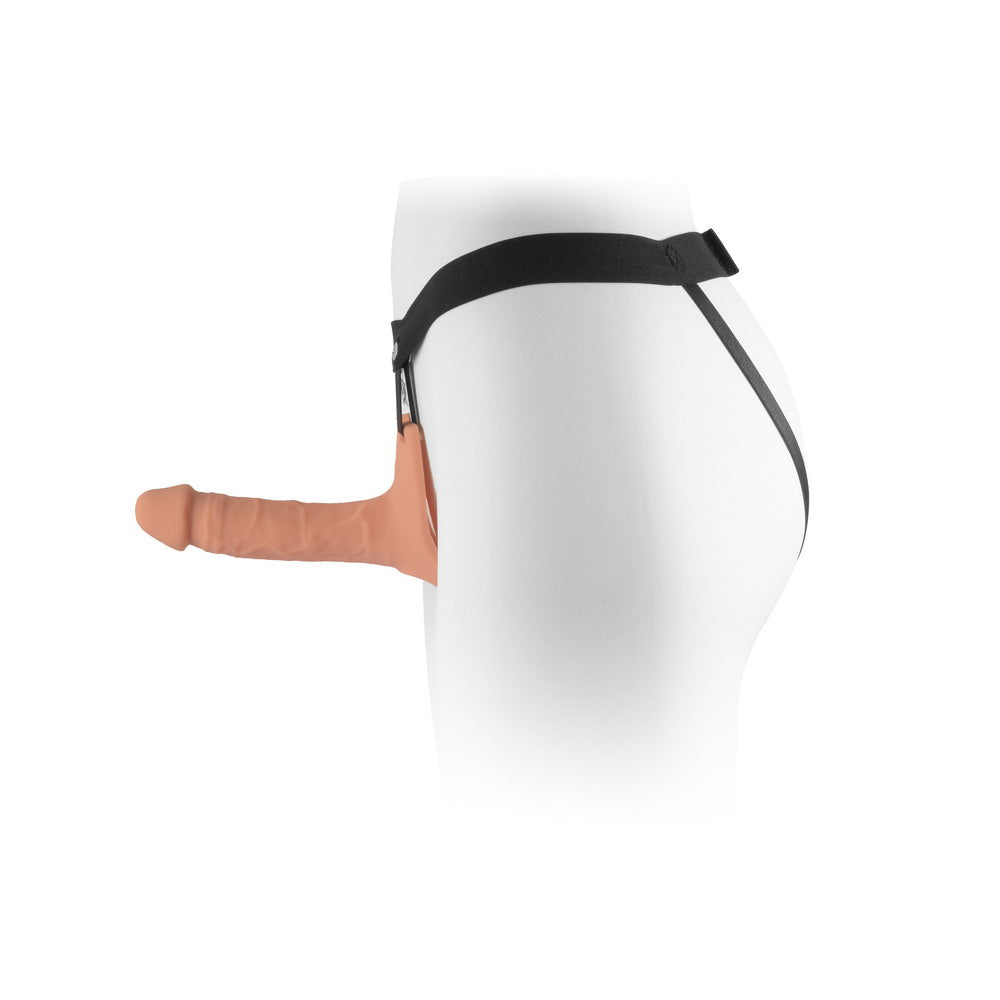 VSC Novelty - Strap-on with Hollow Dildo - 6" - Flesh