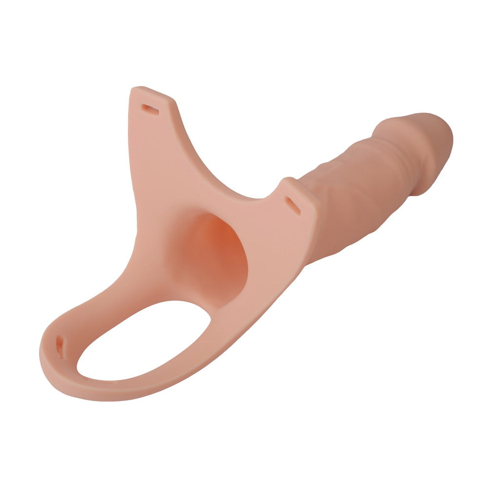 VSC Novelty - Strap-on with Hollow Dildo - 6" - Flesh