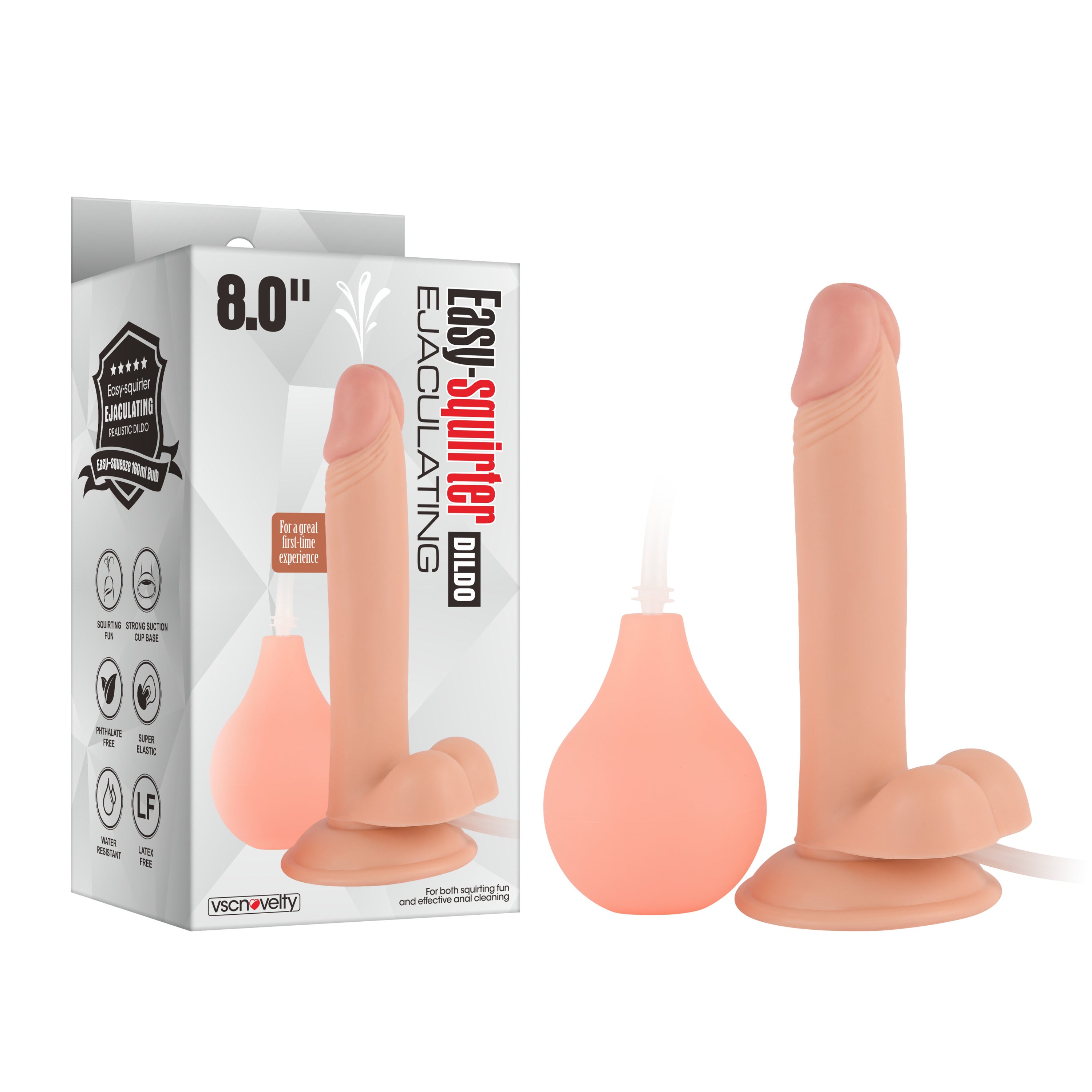 VSC Novelty - Dildo Eiaculante Realistico Easy-Squirter - 20 cm