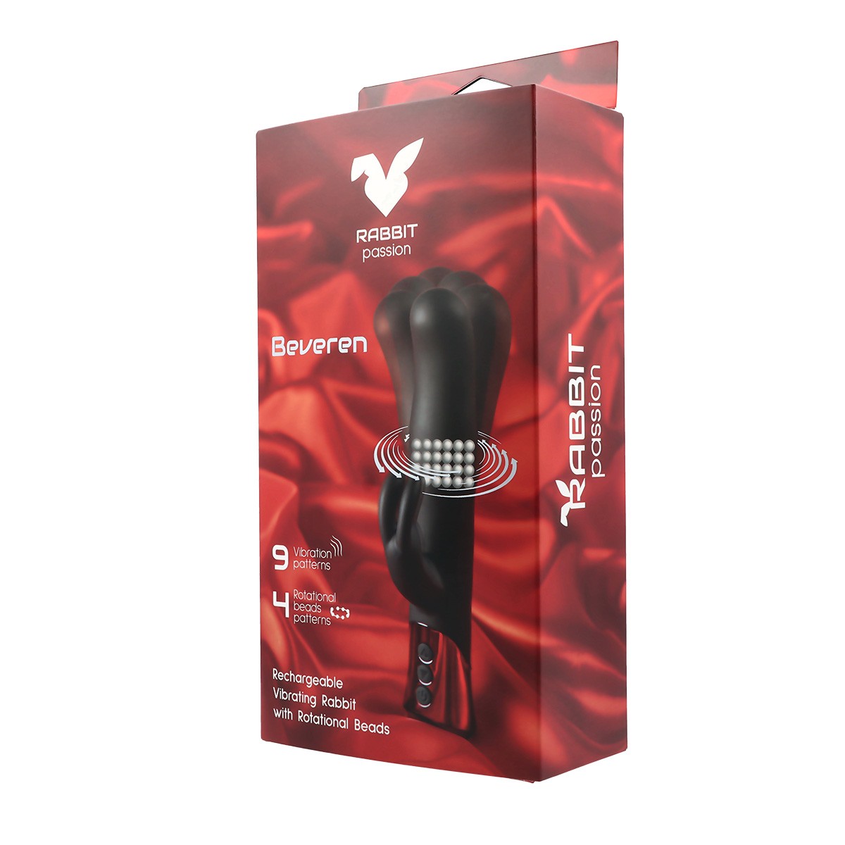 BEVEREN RECHARGEABLE VIBRATING RABBIT WITH ROTATING BEADS