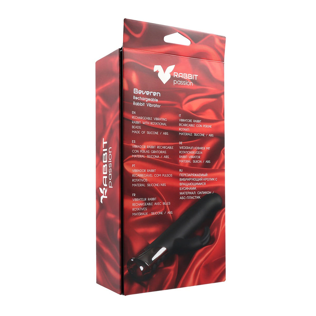 BEVEREN RECHARGEABLE VIBRATING RABBIT WITH ROTATING BEADS