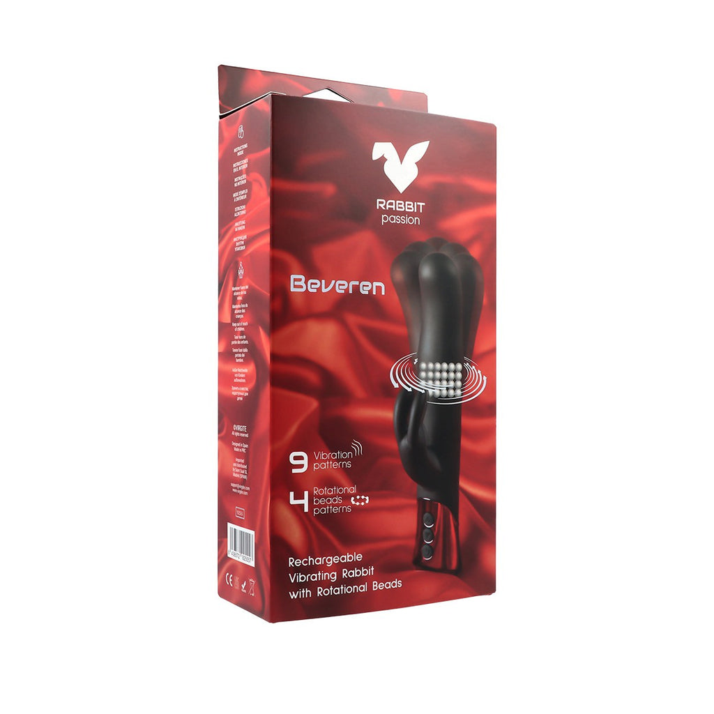 BEVEREN RECHARGEABLE VIBRATING RABBIT WITH ROTATING BEADS