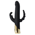 HARLEQUIN RECHARGEABLE RABBIT VIBRATOR WITH ROTATING DILDO SHAPE