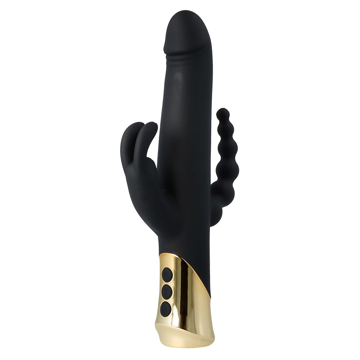 HARLEQUIN RECHARGEABLE RABBIT VIBRATOR WITH ROTATING DILDO SHAPE