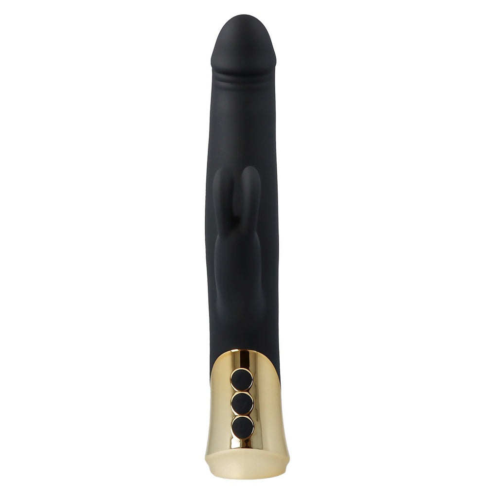 HARLEQUIN RECHARGEABLE RABBIT VIBRATOR WITH ROTATING DILDO SHAPE