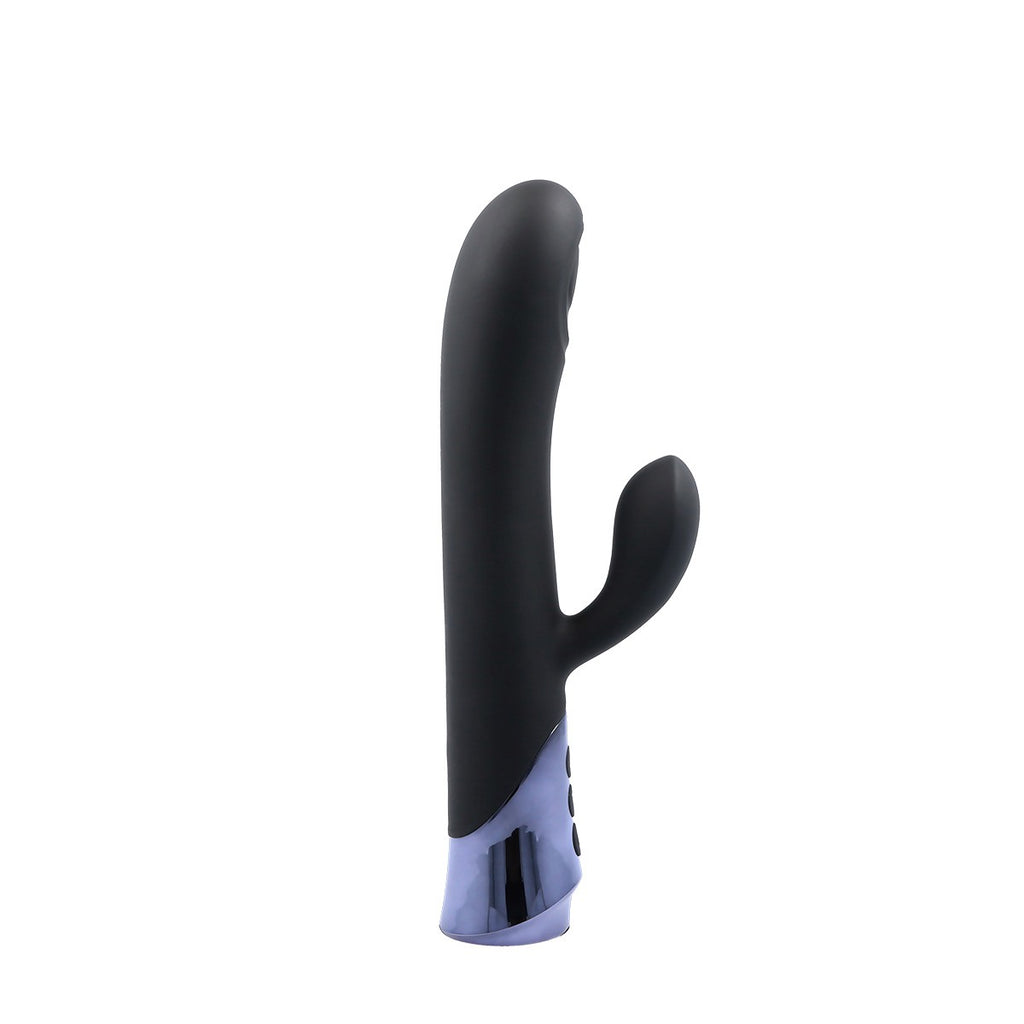 HAVANA RECHARGEABLE SILICONE VIBRATOR WITH RABBIT AND BATTERY ROD
