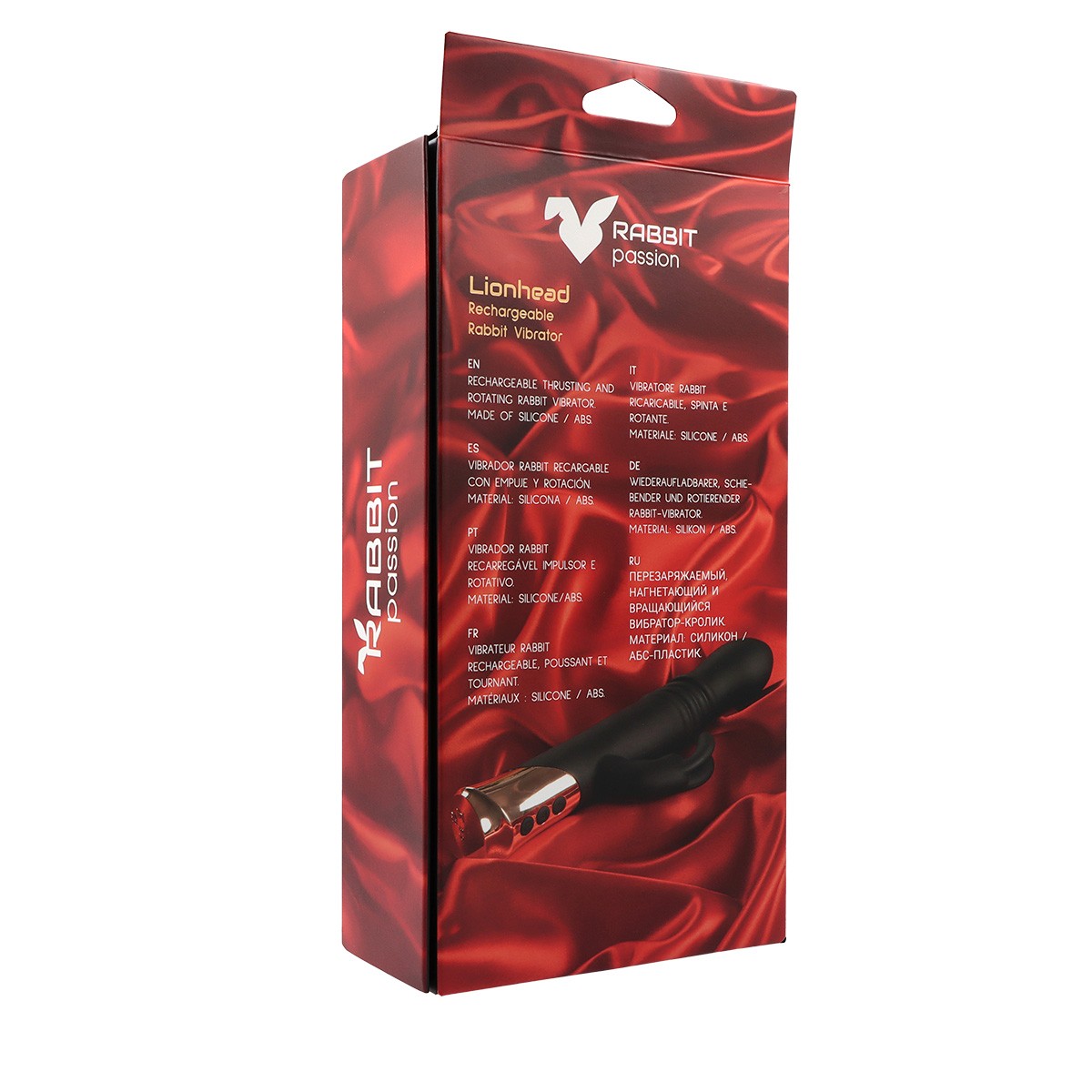 VIBRATORE CONIGLIO RICARICABILE LIONHEAD CON FUNZIONI DI SPINTA E ROTAZIONE