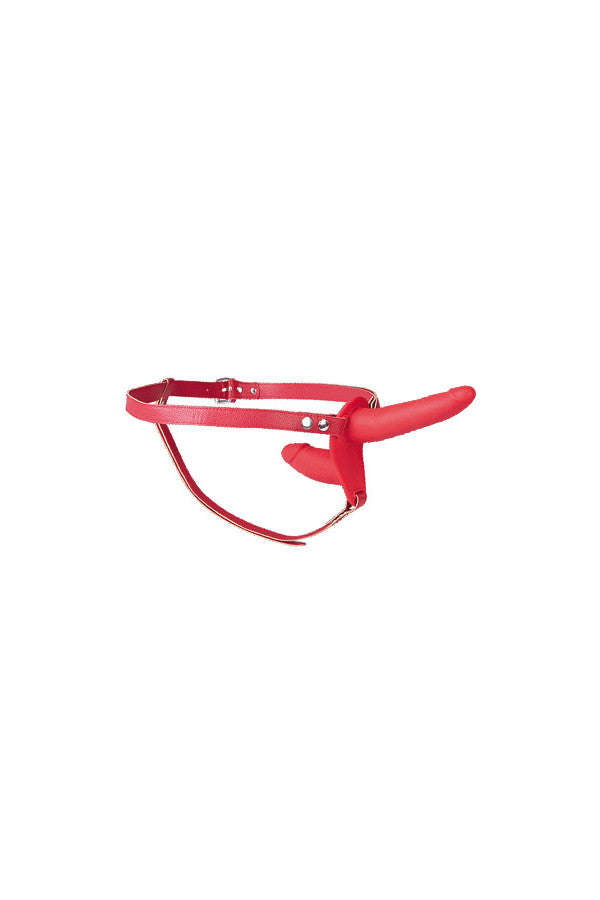 Fetish Tentation - Imbracatura con dildo 15,5 cm - Rosso