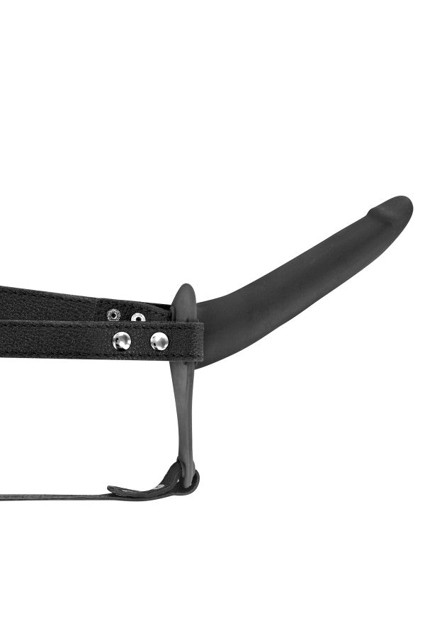 Fetish Tentation - Imbracatura vibrante Strap-On 15'5 cm - Nero