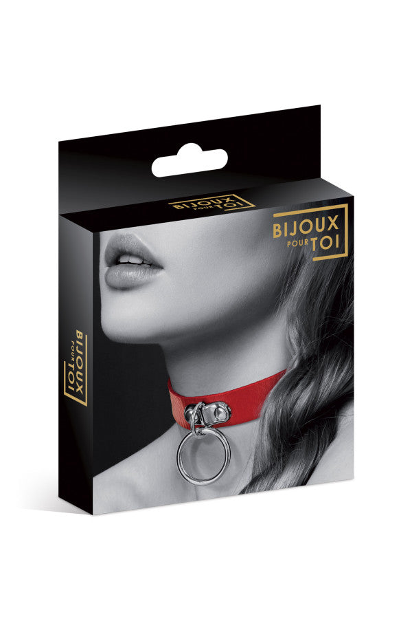 Bijoux Pour Toi - Ring Collar - Red