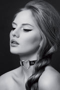 Bijoux Pour Toi - Heart Collar - Black