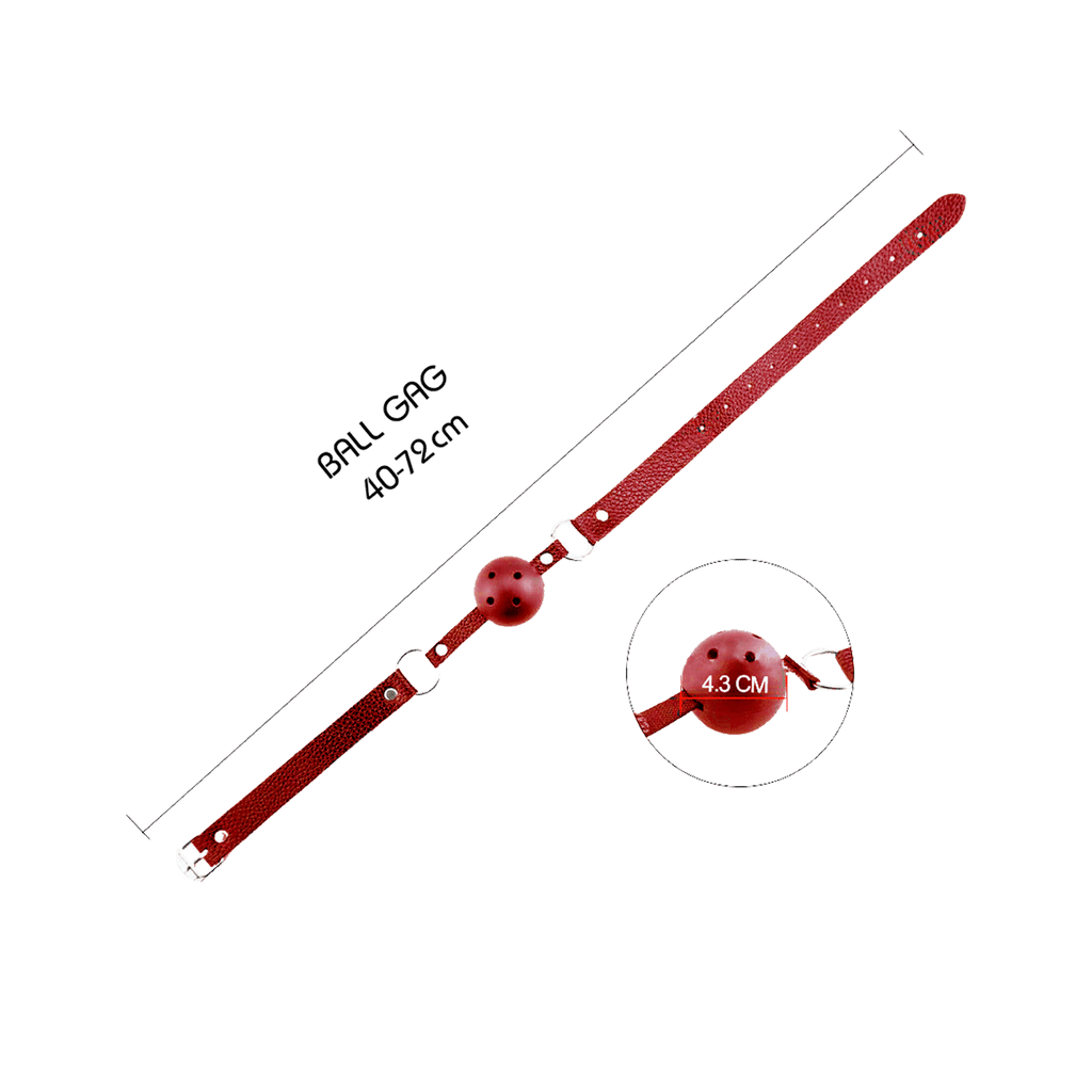 Vivo - Bavaglio a sfera Discrezione - Rosso