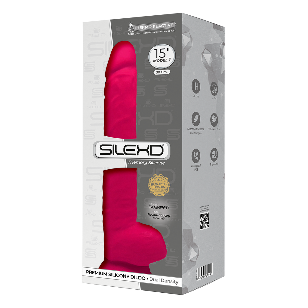 Silexd - Dildo Premium in Silicone Mod.1 15'' - Fucsia