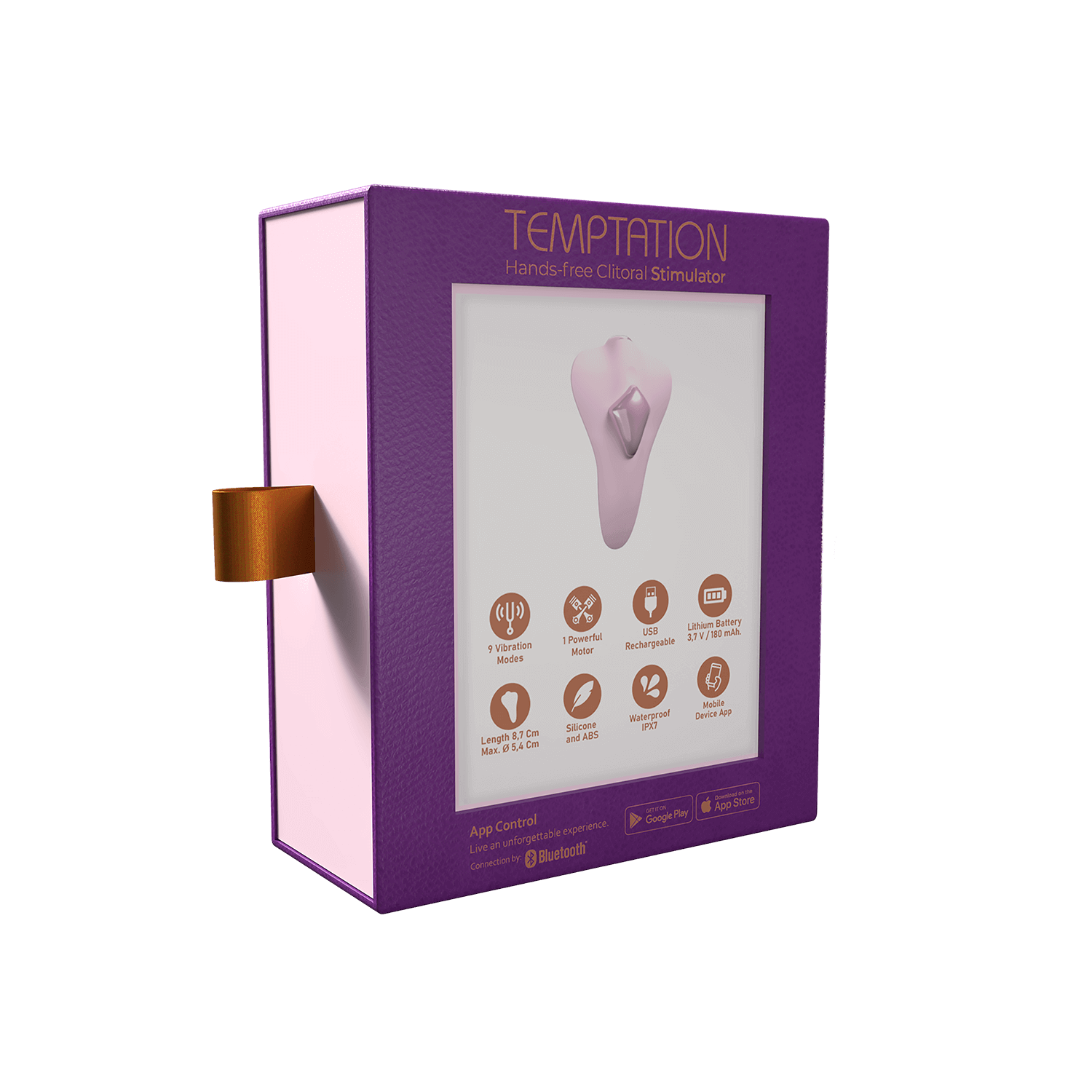 Adrien Lastic - Clitoral Stimulator with Remote Control Temptation - Pink