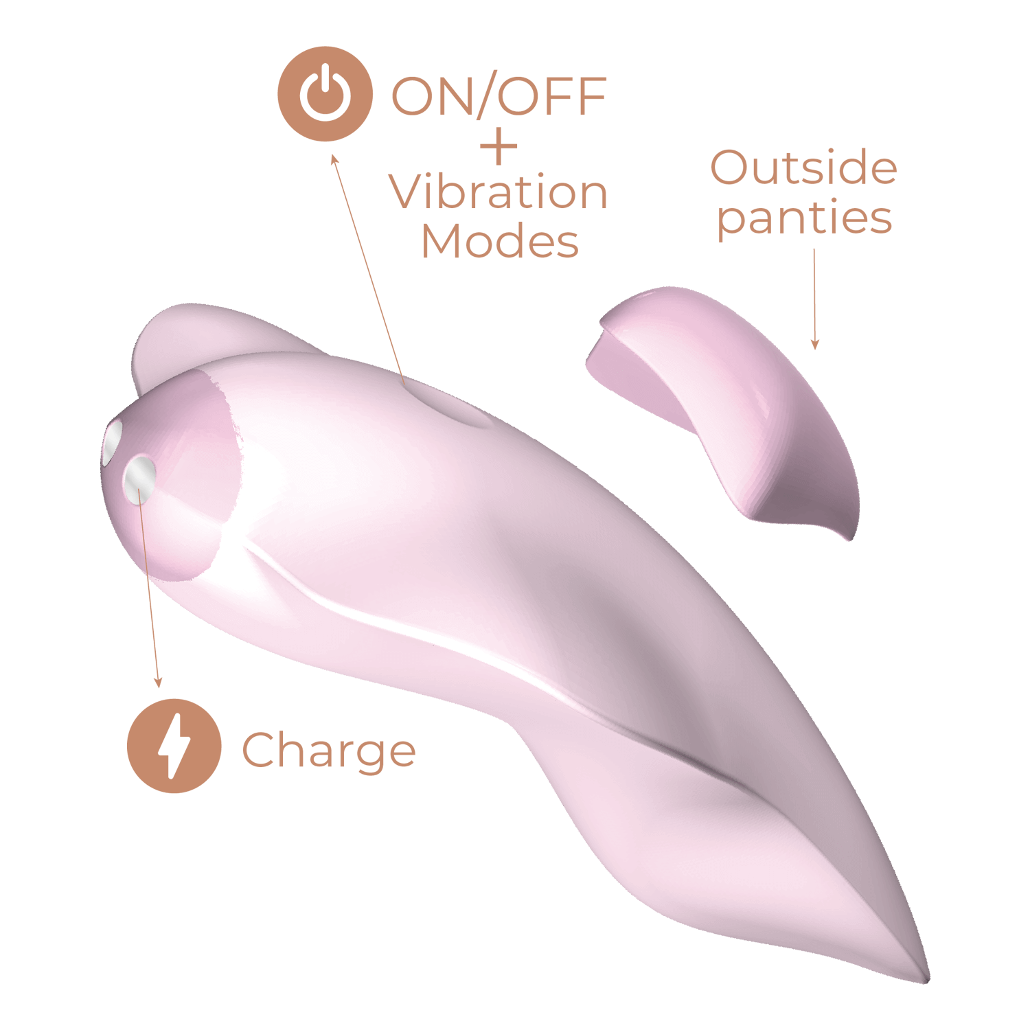 Adrien Lastic - Clitoral Stimulator with Remote Control Temptation - Pink