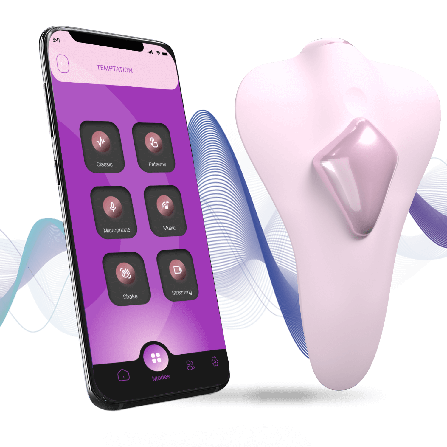 Adrien Lastic - Clitoral Stimulator with Remote Control Temptation - Pink