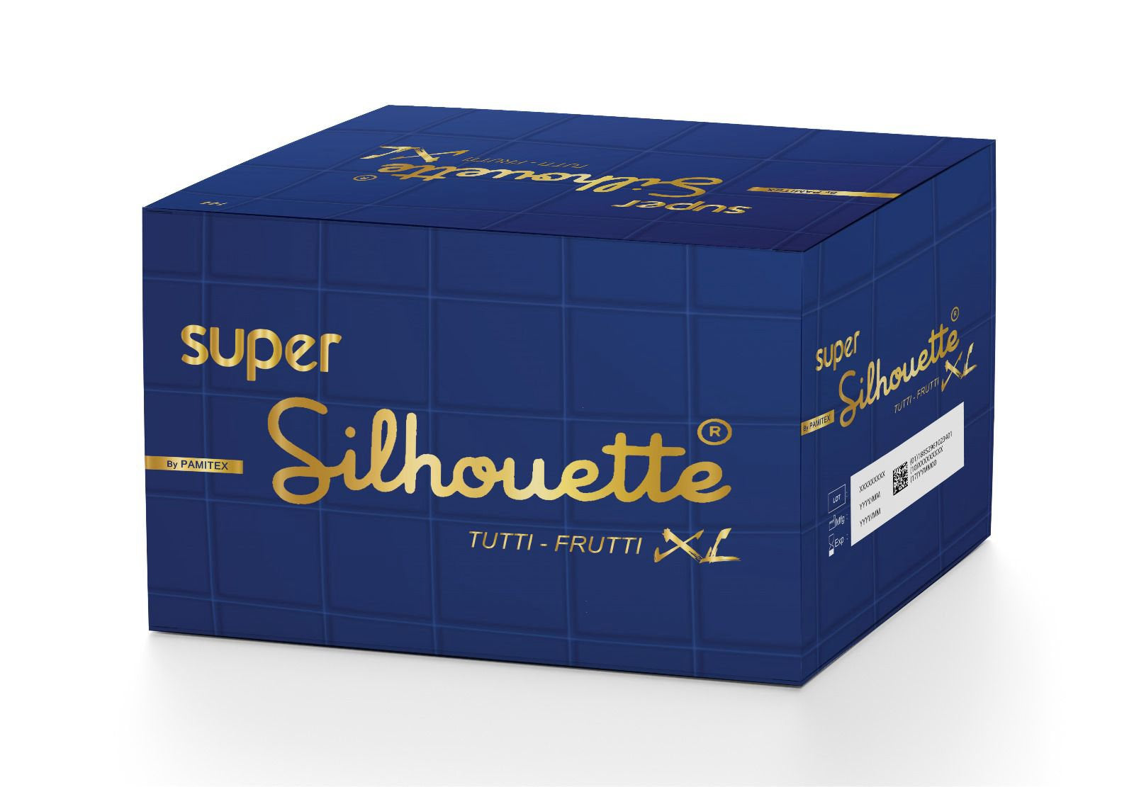 SUPER SILHOUETTE CONDOMS ALL FRUITS XL - 144 pieces