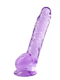 Lola Games - Luminous Transparent Dildo - Purple