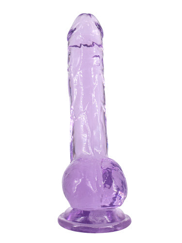 Lola Games - Luminous Transparent Dildo - Purple