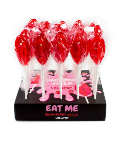 Secret Play - Display lecca lecca Vulva - Fragola