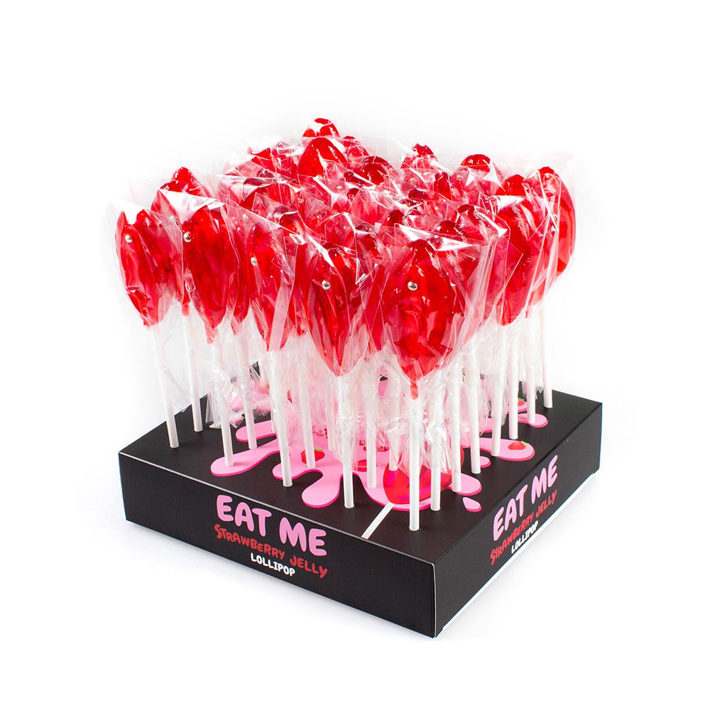 Secret Play - Display lecca lecca Vulva - Fragola