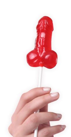 Secret Play - Espositore Lecca Lecca Pene - Fragola