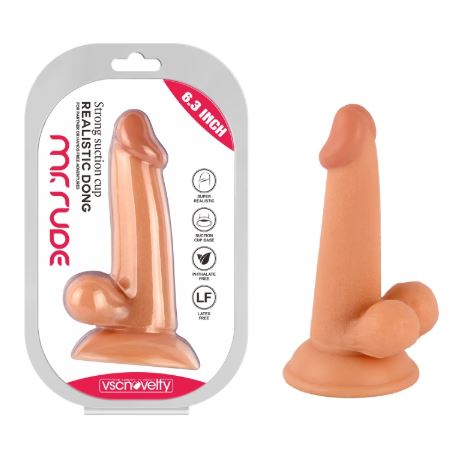 VSC Novità - Dildo Realistico Mr. Rude - Color Carne - 6.3"