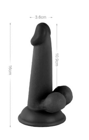 VSC Novelty - Dildo realistico Mr. Rude - Nero - 6.3"