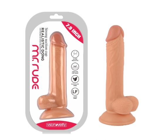 VSC Novelty - Dildo Realistico Mr. Rude - Color Carne - 20 cm