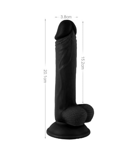 VSC Novelty - Dildo Realistico Mr. Rude - Nero - 20.1 cm