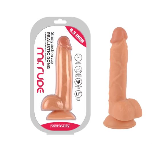 VSC Novità - Dildo Realistico Mr. Rude - Color Carne - 8.3"