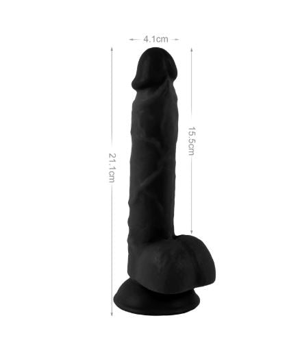 VSC Novità - Dildo realistico Mr. Rude - Nero - 8.3"