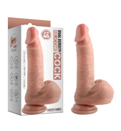 VSC Novelty - Dildo Realistico Doppio Strato Sensazione Naturale - 18,3 cm