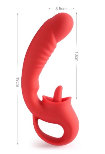 VSC Novità - Vibratore Punto G - Licking Pleasure Luxury - Rosso
