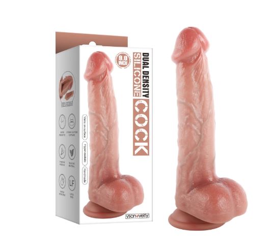 VSC Novità - Dildo Realistico a Doppio Strato Sensazione Naturale - 23 cm