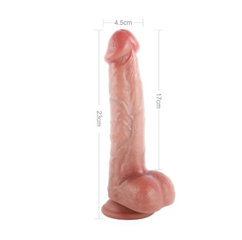 VSC Novità - Dildo Realistico a Doppio Strato Sensazione Naturale - 23 cm