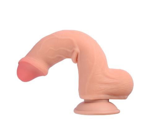 VSC Novelty - Dildo Sliding Skin Dual Layer Realistic - 8.7"