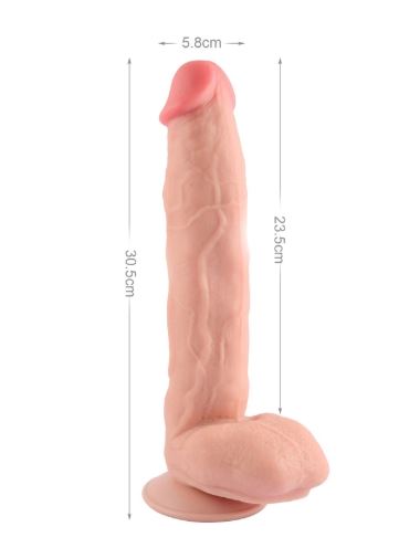 VSC Novelty - Dildo Doppia Pelle Scivolosa Realistico - 12"