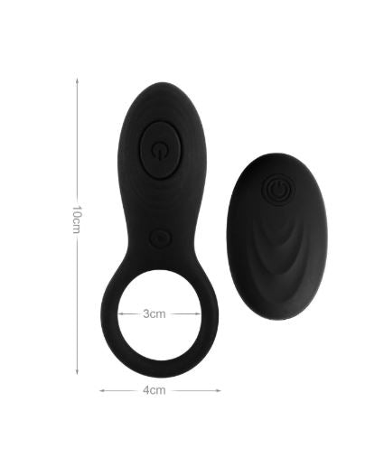 VSC Novità - Anello Vibrante Fallico - Nero